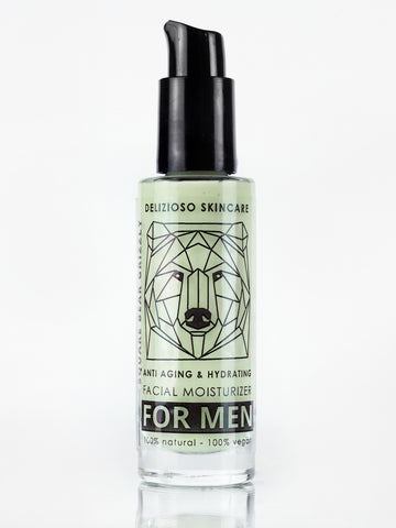Anti-Aging Facial Moisturizer for Men (Square Bear Grizzly)